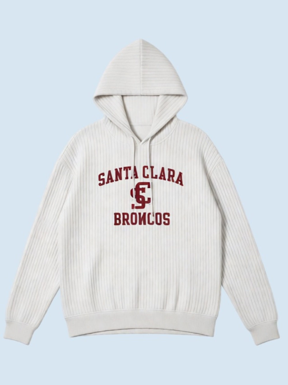 Santa Clara Broncos Cream Hooded Pullover Sweatshirt